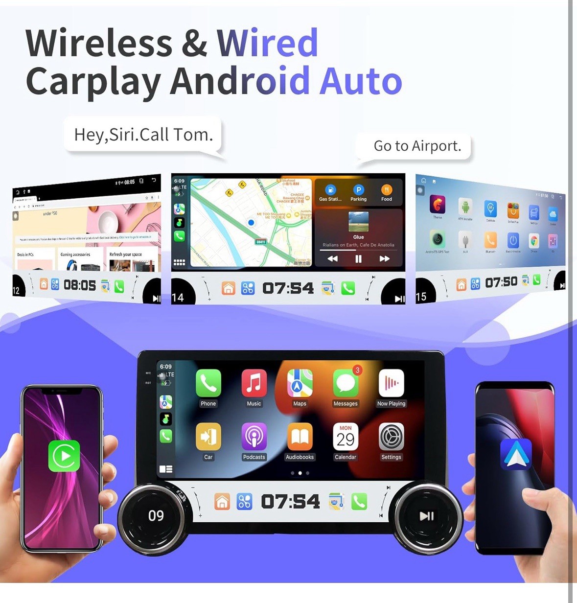 Toeeklsa Car Radio Stereo For Jeep Compass Patriot 2010-2016