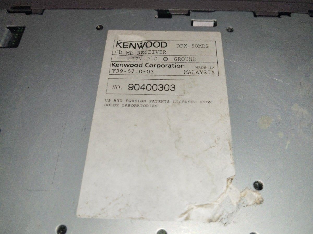Tested Kenwood DPX-50MDS Silver 2DIN CD MD Player Car audio Stereo MDLP JDM