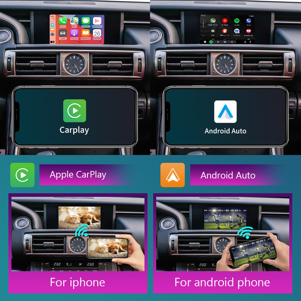 Wireless Carplay Android Auto Module For Lexus IS 2014-2020 Mirror Link AirPlay