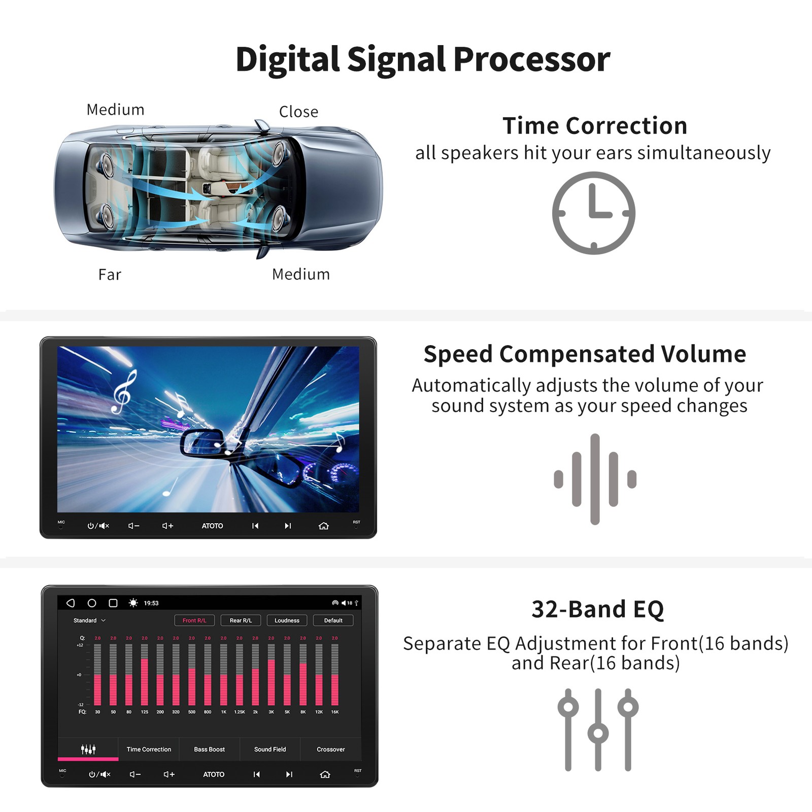 ATOTO S8 UN 9in 2DIN GPS Car Stereo 6G+128G AI Voice Android Auto Apple Carplay