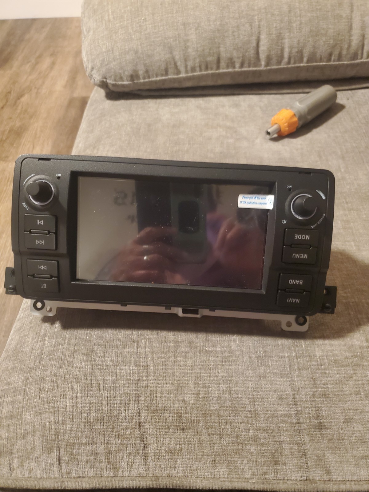 In-Dash Car Stereo Head Unit Touchscreen w/ Wiring Harnesses & Dash Trim Bezel