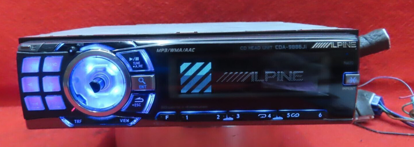 ALPINE CDA-9886Ji 1DIN Car Audio CD/MP3 Player Popular models Used