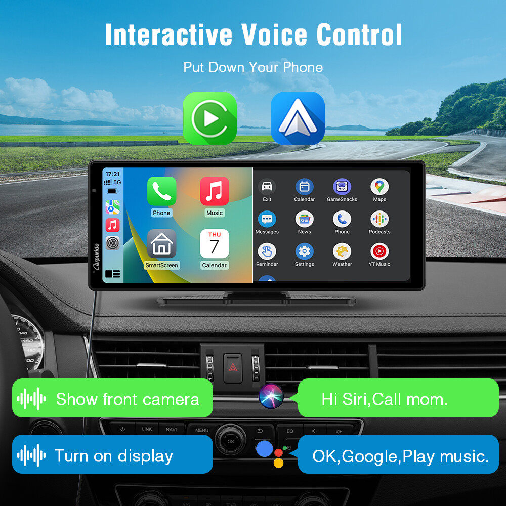 Carpuride 9.3 inch Apple CarPlay & Android Auto Bluetooth Car Radio Stereo