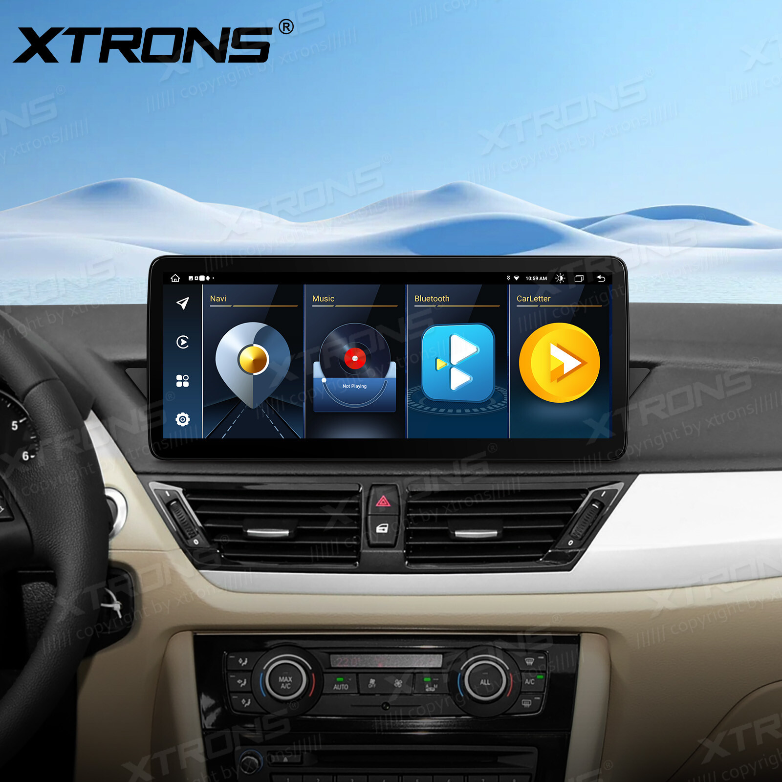For BMW X1 E84 CIC 12.3″ IPS Android 13 8-Core Car Play GPS Stereo Navi 4G WiFi
