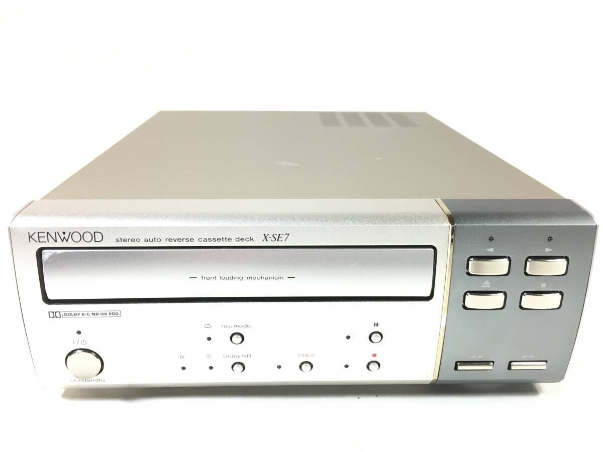 Kenwood X-SE7 automatic reverse Cassette Deck Belt replaced maintenanced F/S