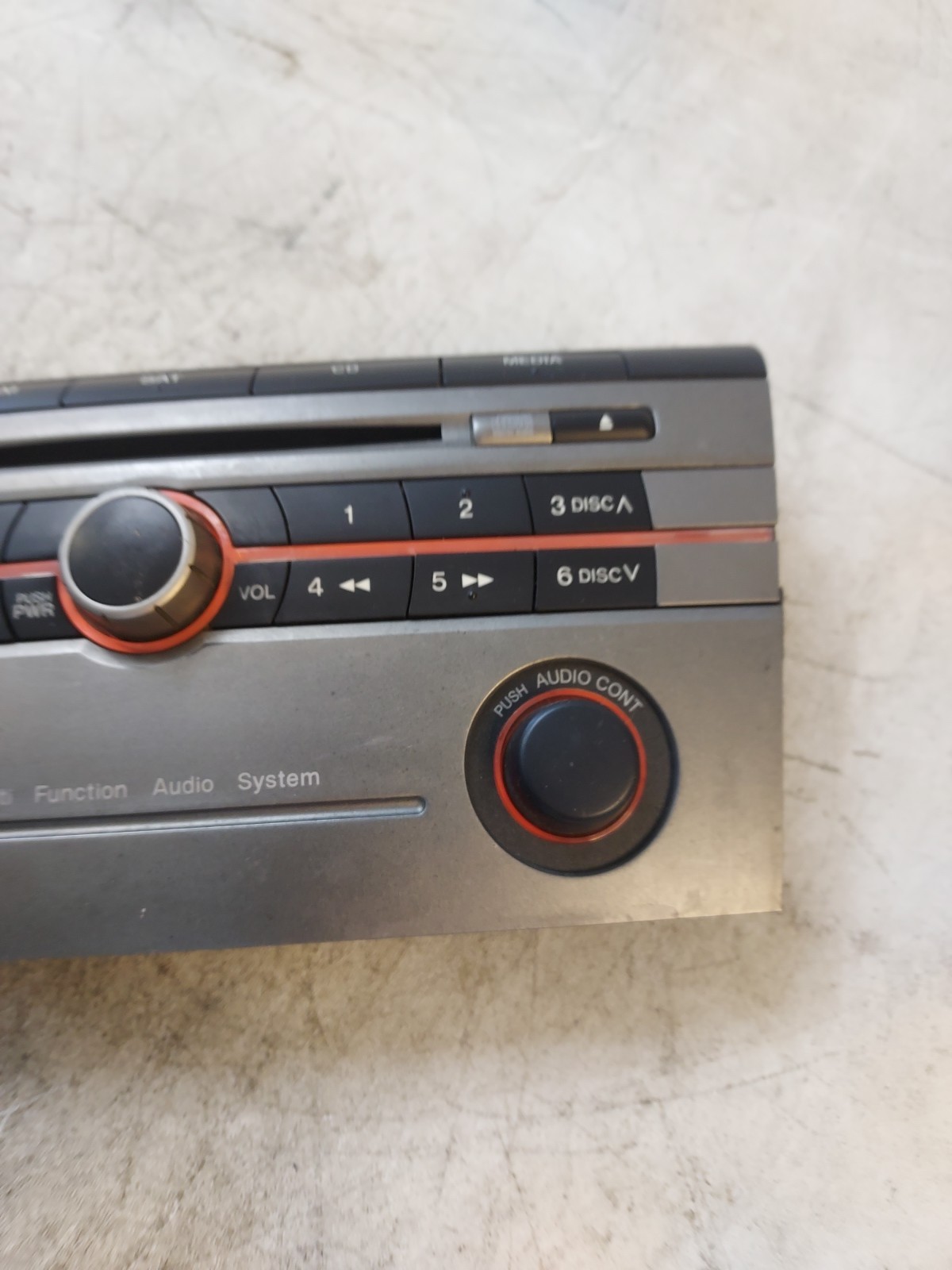 07-09 Mazda Mazdaspeed 3 Radio Head Unit OEM 6 Disc In Dash MP3 Player