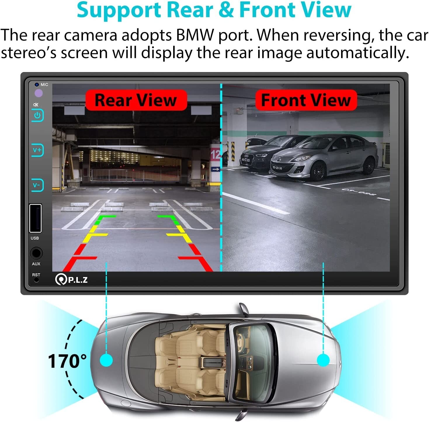 Estéreo de coche de doble DIN con Mirror Link- Capacitiva HD de 7 pulgadas.Nuevo
