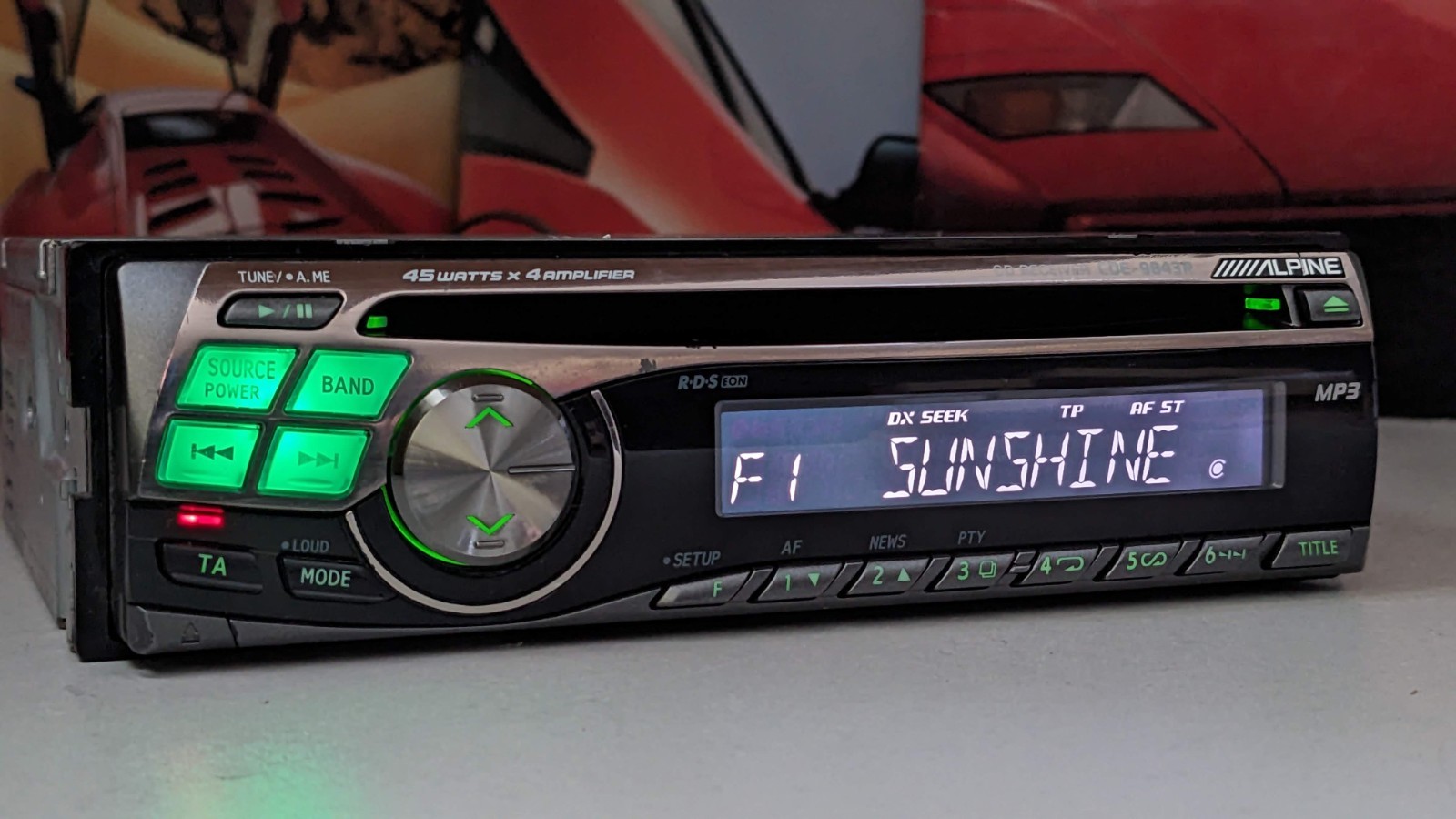 Alpine CDE-9843R Car Stereo AM/FM MP3 WMA CD Receiver – 4 X 45 Watt