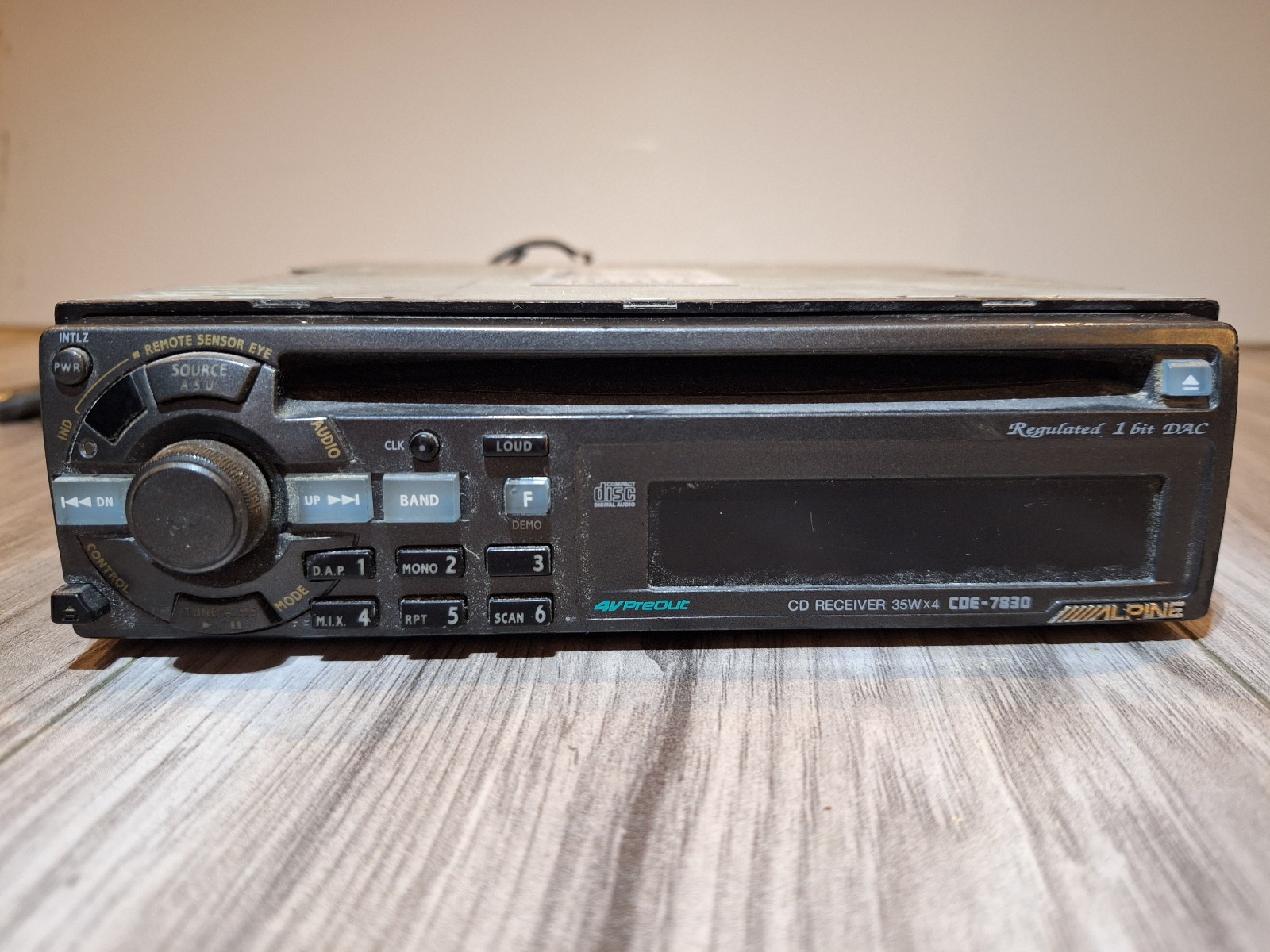 UNTESTED Alpine CDE-7830 Head Unit – Good Condition