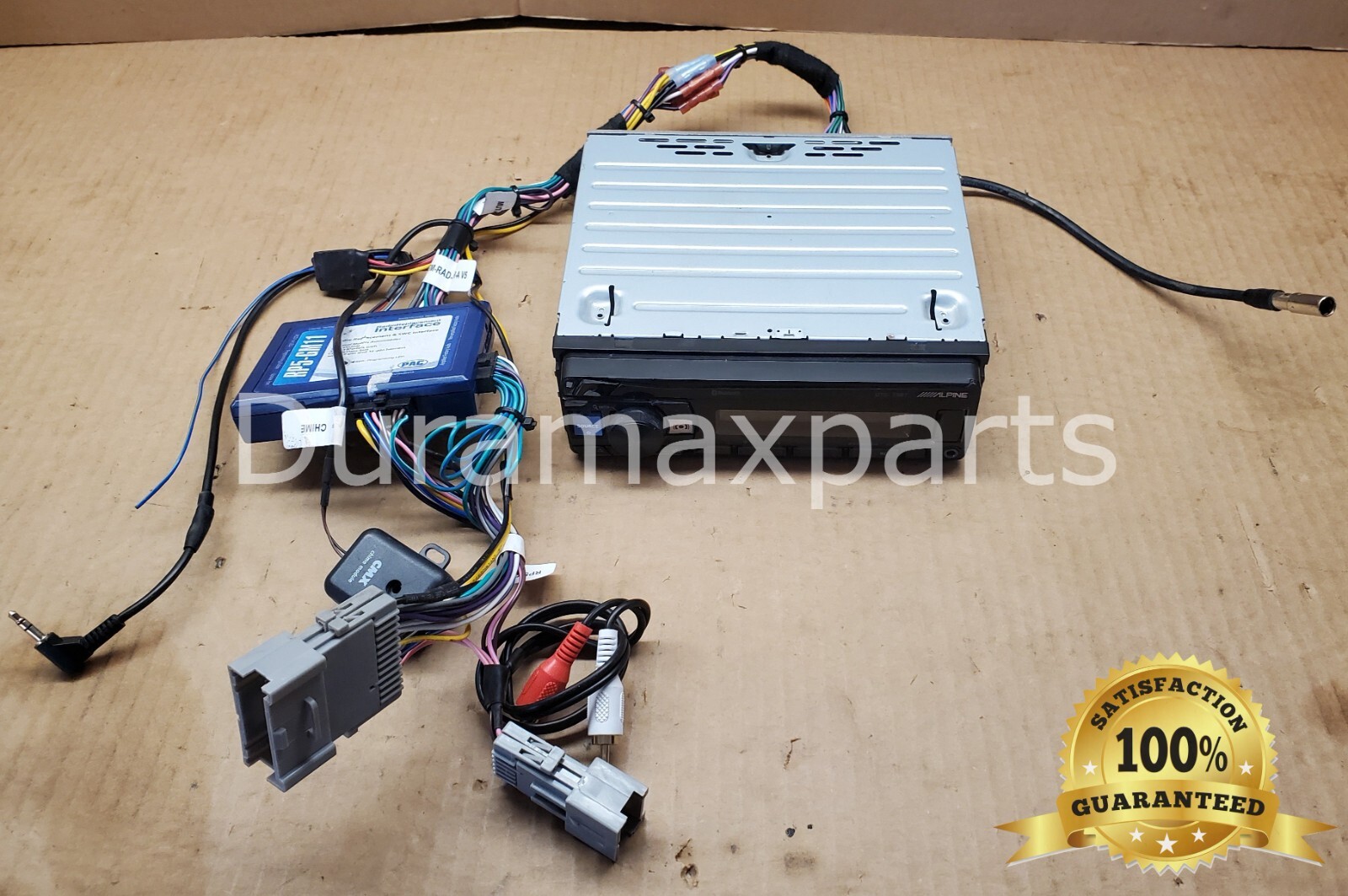 Alpine UTE-73BT Digital Media Receiver w/ Wiring, Pac, & Chime Module