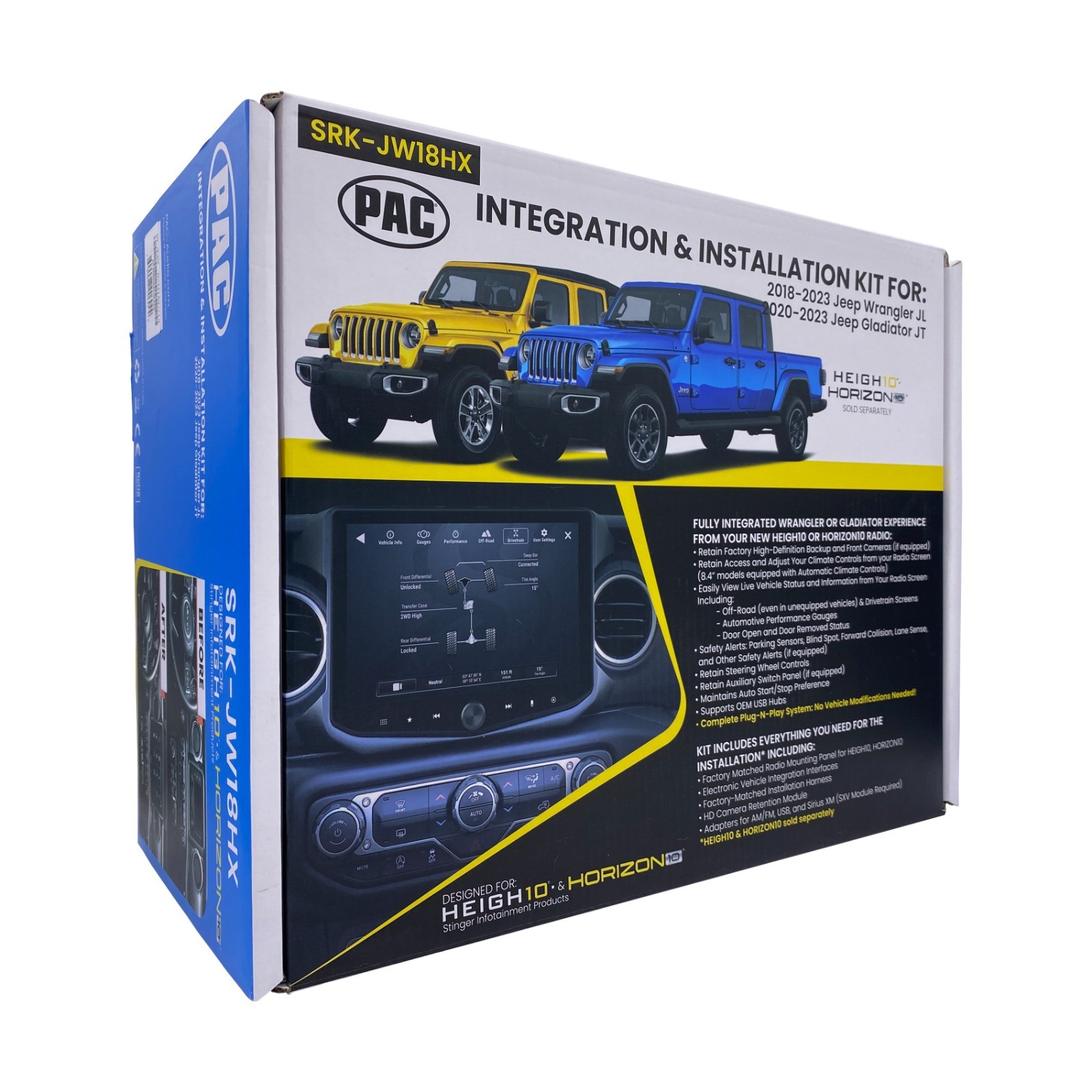 Stinger HORIZON10 Complete Integration Solution Kit for Jeep Wrangler/Gladiator