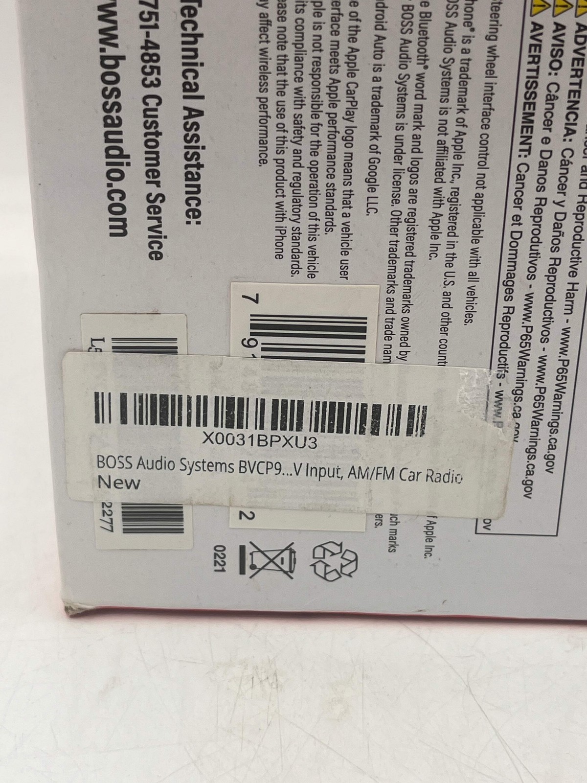 BOSS Audio Systems BVCP9685A 2 DIN Digital Media Receiver Touchscreen Bluetooth