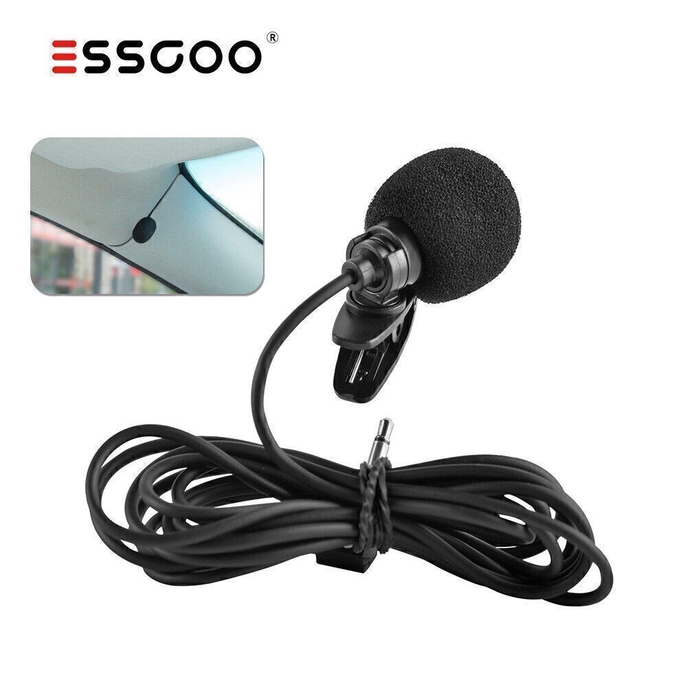 ESSGOO 3.5MM External Microphone Mic For Car Radio Stereo Head Units Handsfree