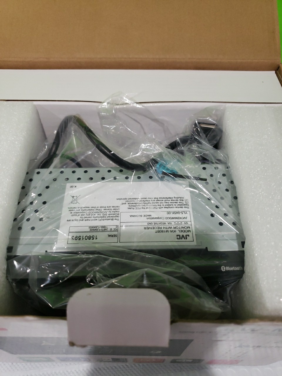 NEW JVC KW-M180BT, 2-DIN Digital Media Receiver, w/ Bluetooth Open Box