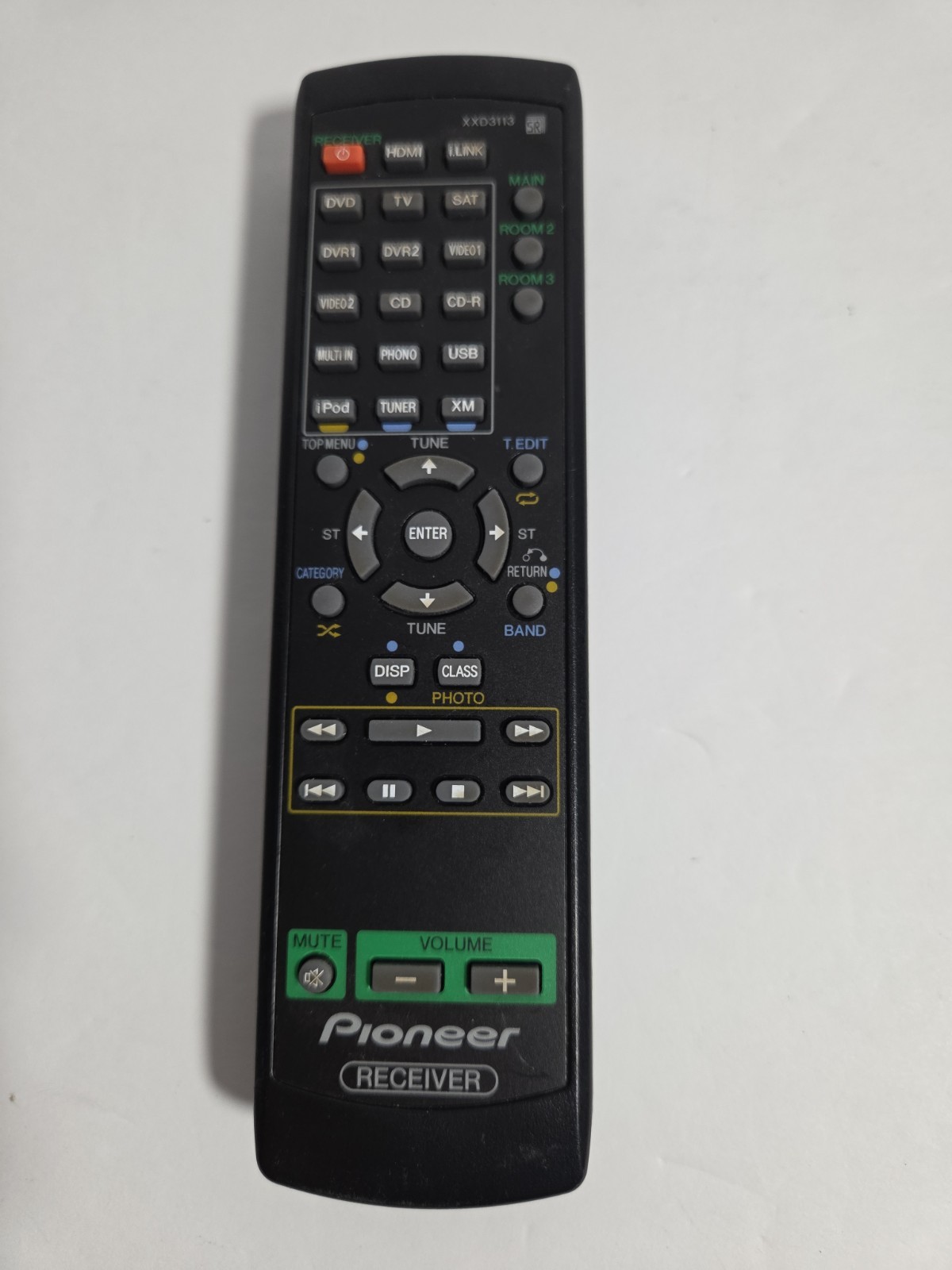 Genuine Pioneer XXD3113 Audio Video Receiver Remote Control