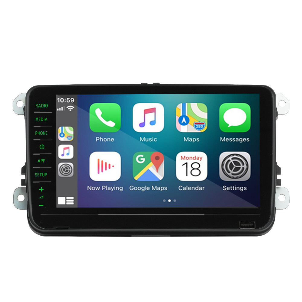 Green light For Skoda 8″ NONAME RCD330 RCD880 PRO Car Radio Carplay Android Auto