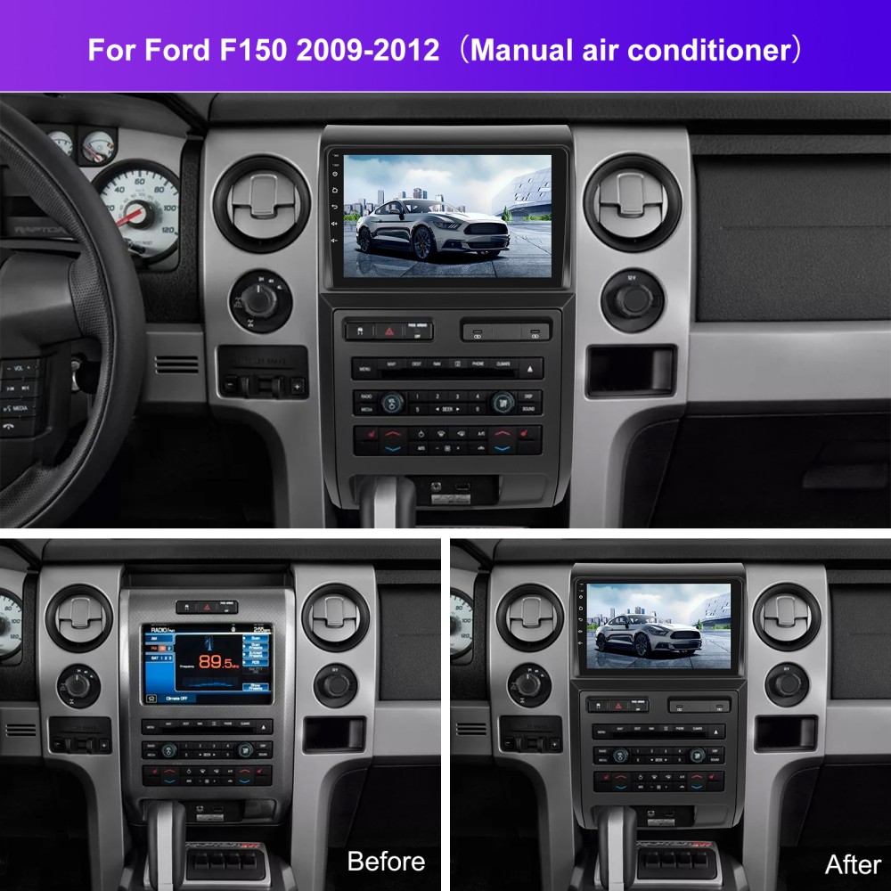 Apple Carplay For Ford F150 2009-2014 Android 13 Car Stereo Radio Navi Headunit