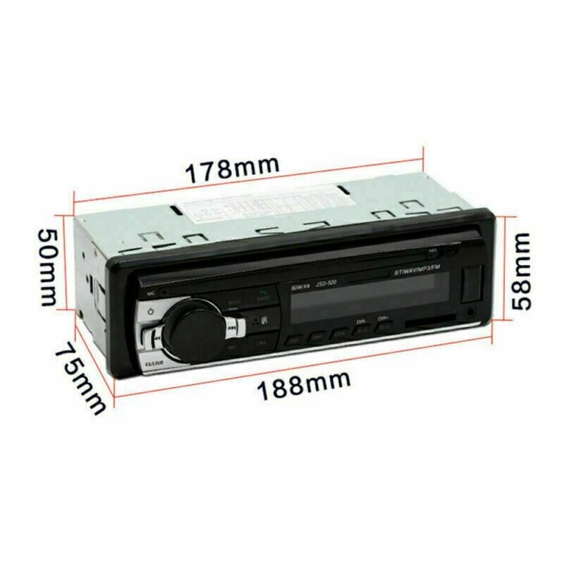 Bluetooth Car Stereo Audio In-Dash FM Aux Input Receiver SD USB MP3 Radio Player