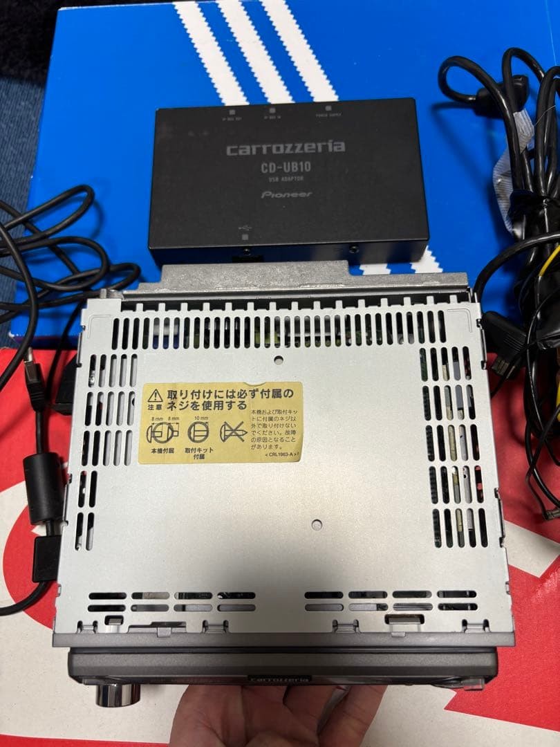 Pioneer Carrozzeria MEH-P070 CD-U10 1DIN DSP Added Bluetooth Stock Very Good