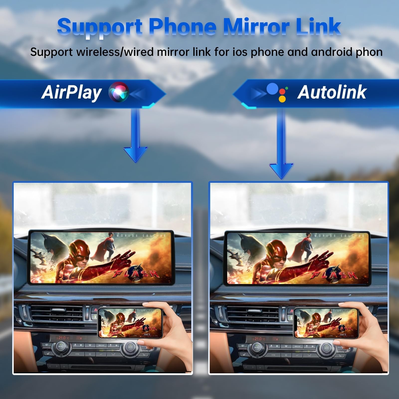 12.3″ Car Stereo Carplay for BMW X5/6 2014-2016 F15 F16 NBT, Ultra-Thin 2400 …
