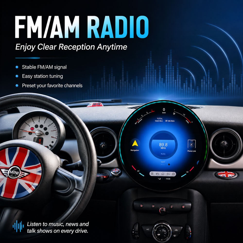 Android For BMW Mini Cooper R56 R60 2007-2014 Car Multimedia Video Player 11.8″