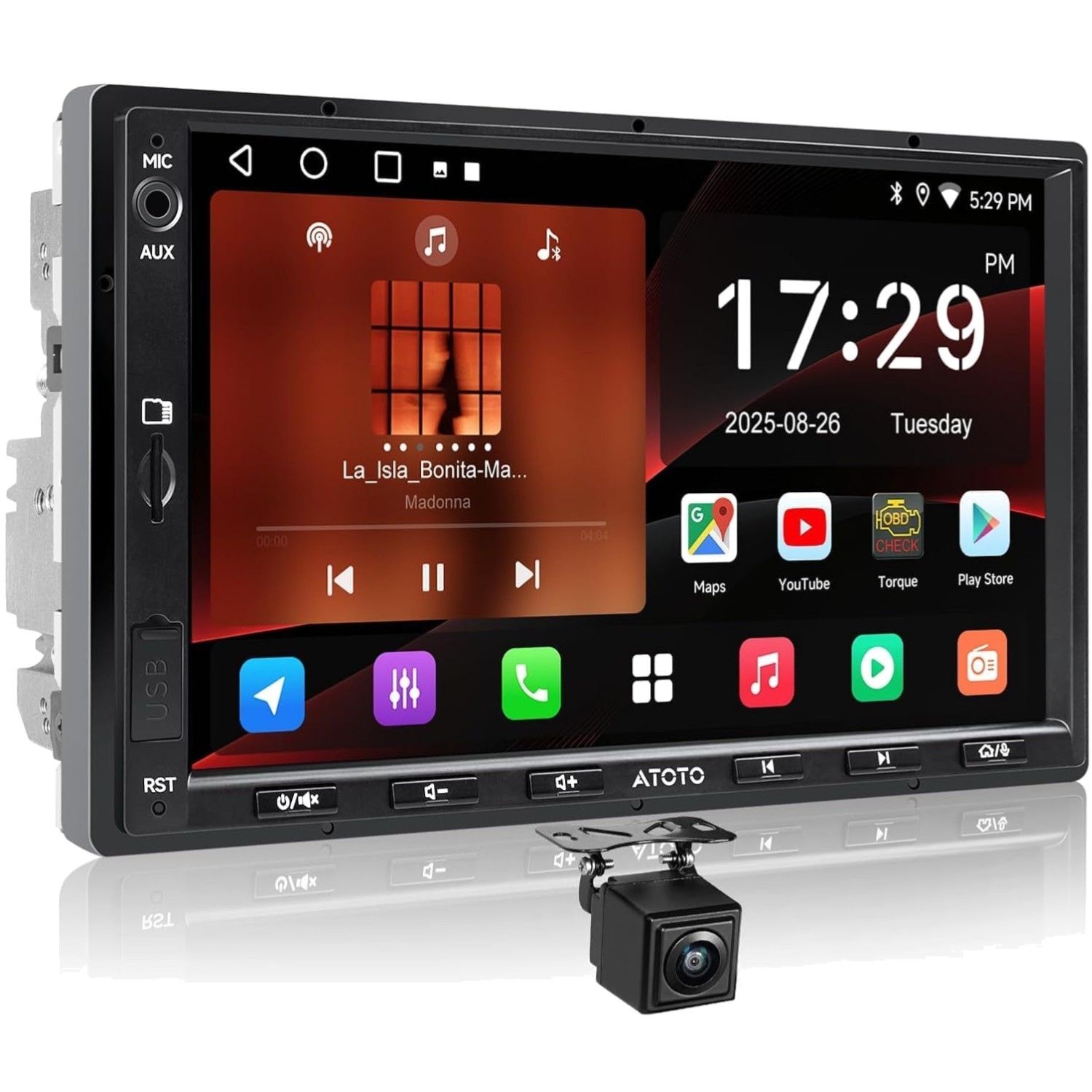 Wireless CarPlay Android Auto Car Stereo 2+32GB Touchscreen