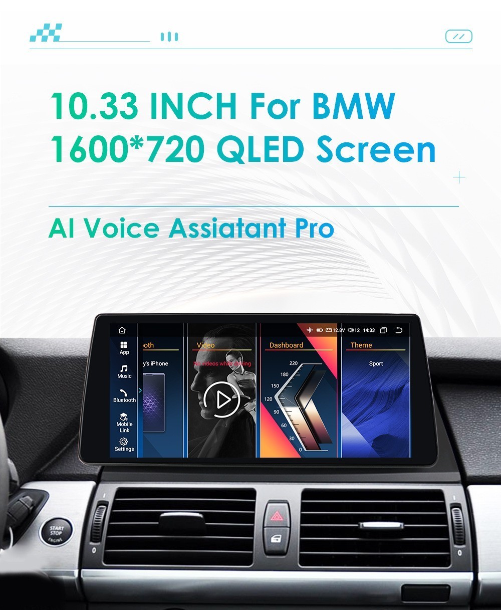 10.3″ For 2007-2010 BMW X5 X6 CCC CIC Android Car Stereo Radio Apple Carplay GPS