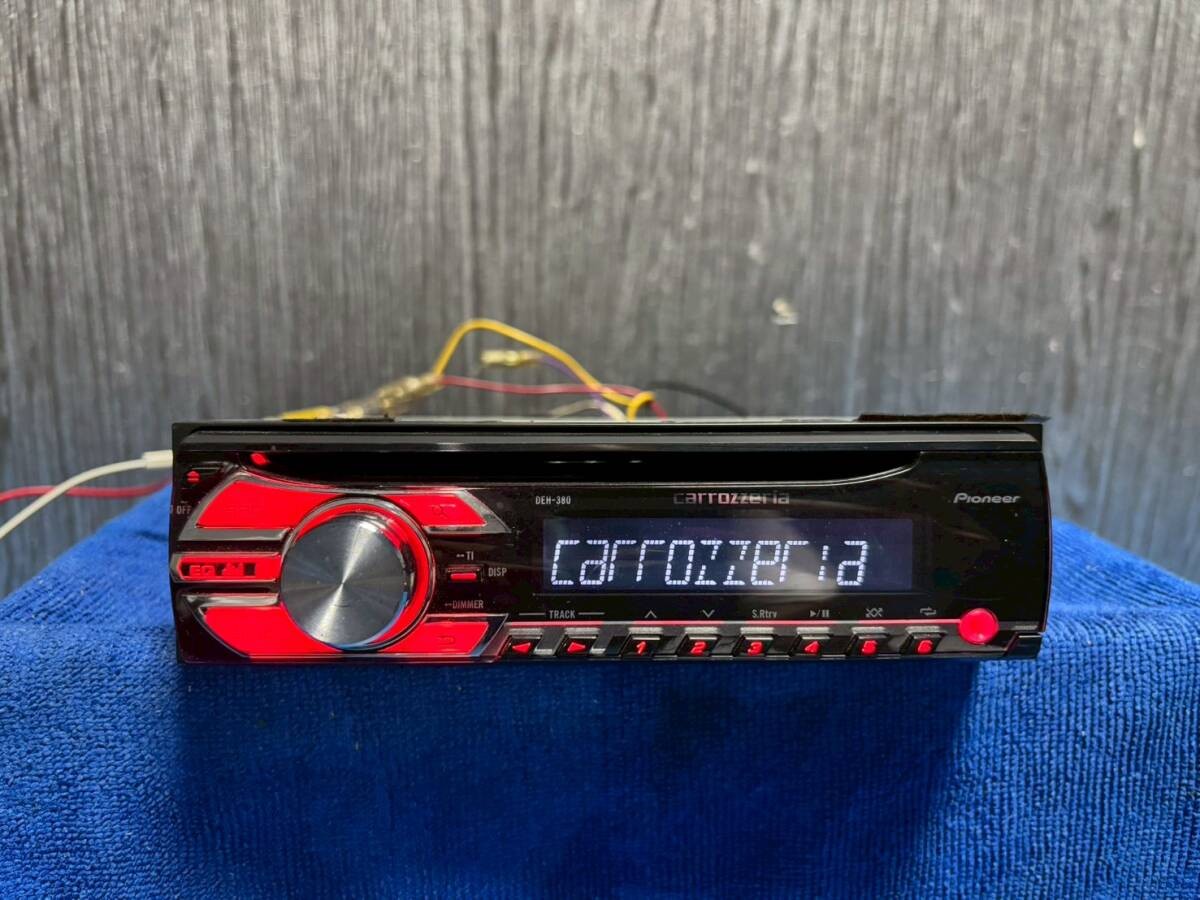 Pioneer Carrozzeria DEH-380 Front AUX CD Deck 1DIN Excellent JAPAN