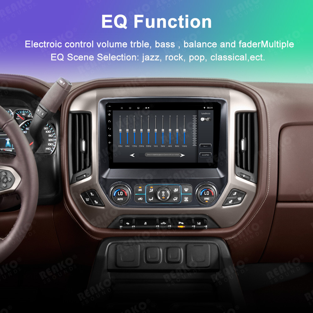 Carplay For 2013-2019 Chevrolet Silverado GMC Sierra Android 13 Car Radio 2+64G