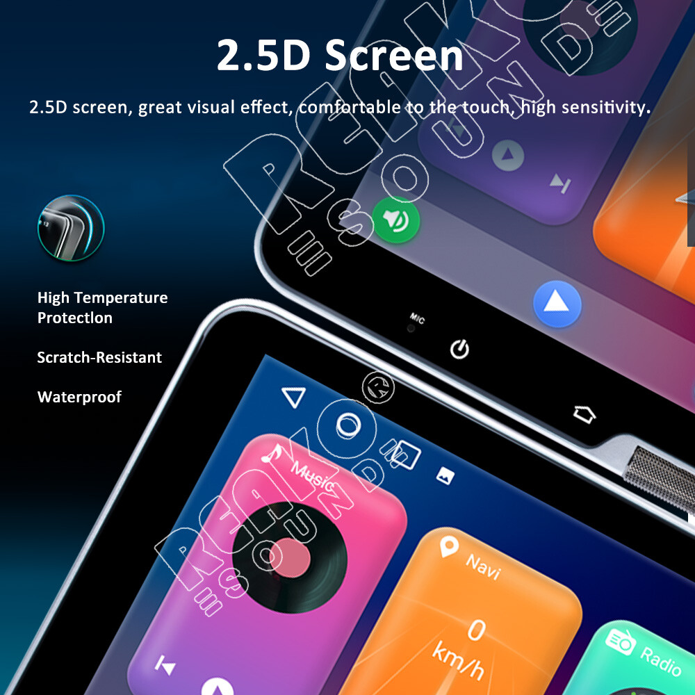 10.1”Android 13 CarPlay 2+32GB Car Stereo Radio GPS Navi 1DIN WiFi Bluetooth FM
