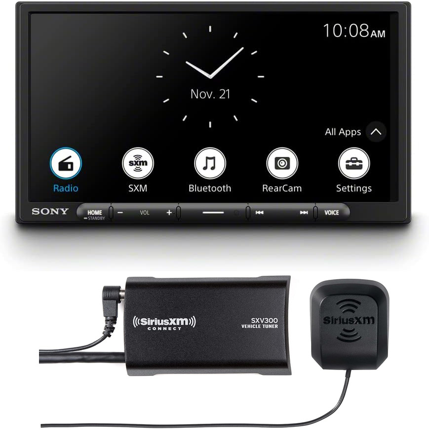 Sony XAV-AX4000 7″ AM FM Car Stereo- Car Play, Android Auto + SiriusXM Satellite