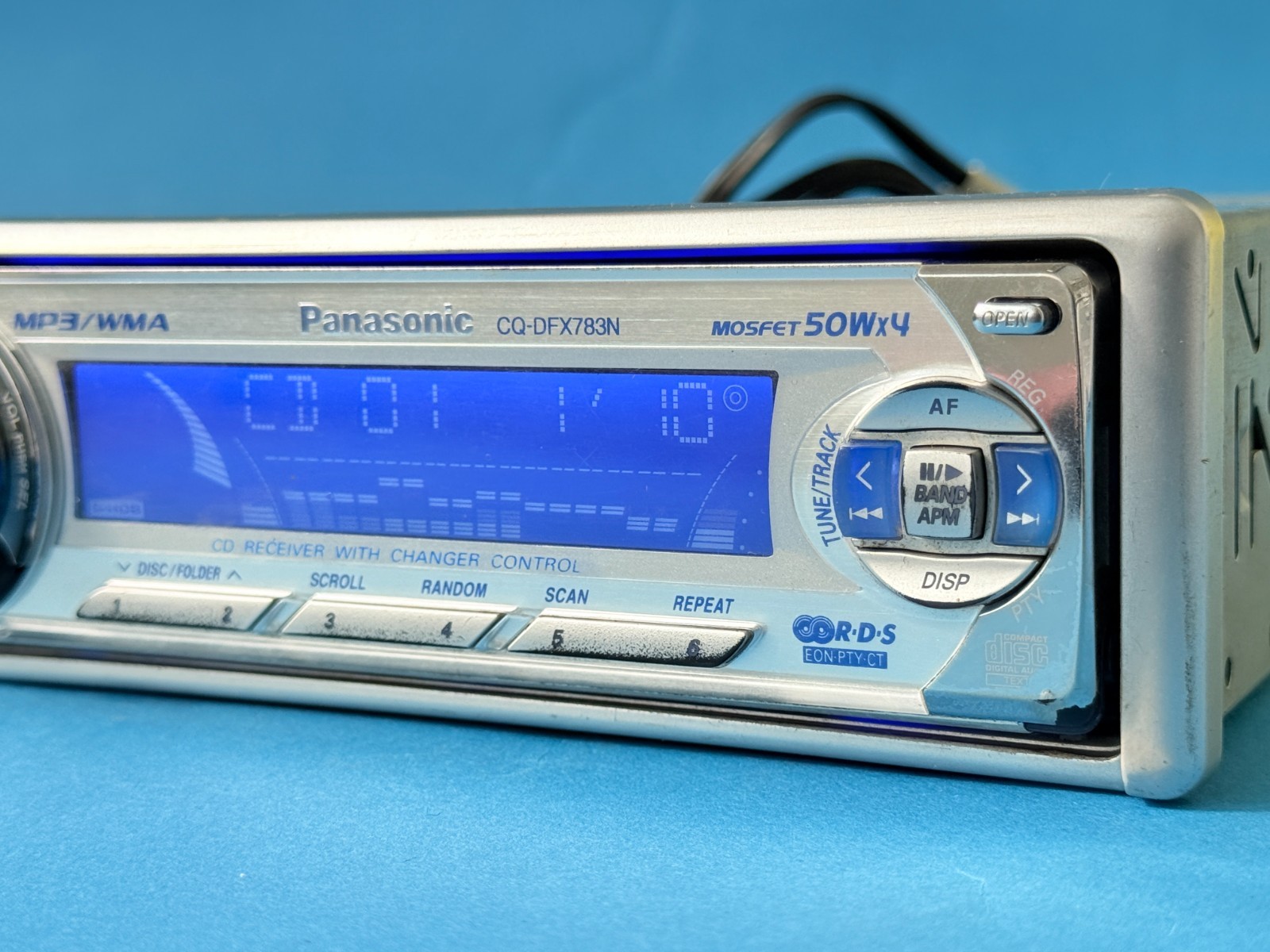 Panasonic CQ-DFX783N Car CD Player Stereo Radio Detachable Face Tested