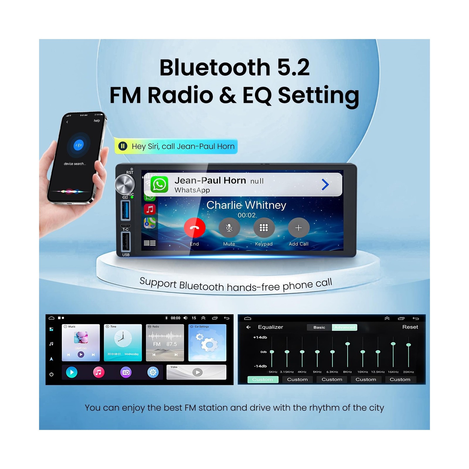 4G+64G Android 13 Car Radio for Dodge & Chrysler & Jeep (1990-2000), 6.2”Tou…