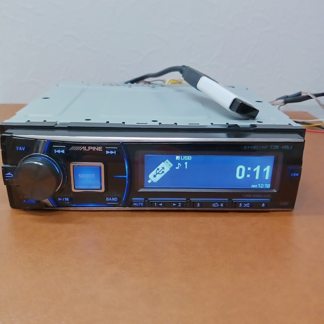 Alpine CDE-145J CD Player Car Audio – Operation Confirmed