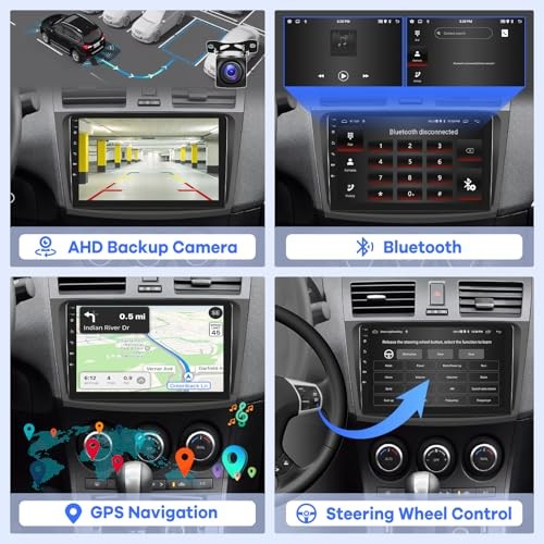[2G+64G] Car Radio for Mazda 3 2009-2013, Android Mazda 3 Stereo with 9 inch