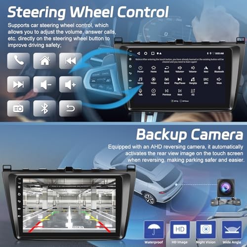 [2+64G] Android 13 Car Stereo for Mazda 6 2007-2012 with 4 Core & 2GROM+64GRAM