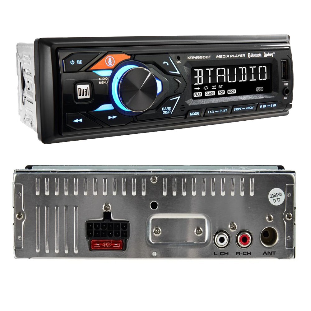 DUAL XRM69DBT Digital Media Radio USB Receiver & Universal Under-Dash Housing
