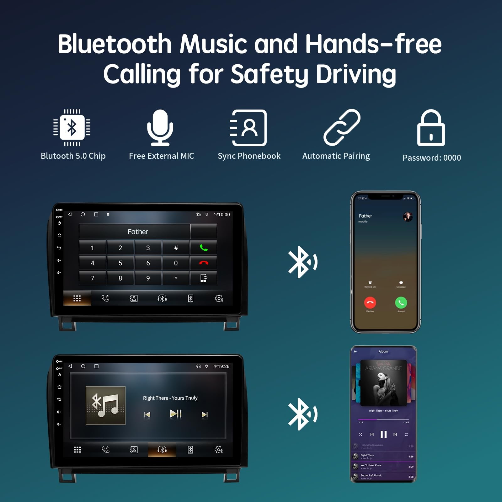 Android 13.0 6G 128G Wireless CarPlay Car Stereo for 07-13 Toyota Tundra, 08-18