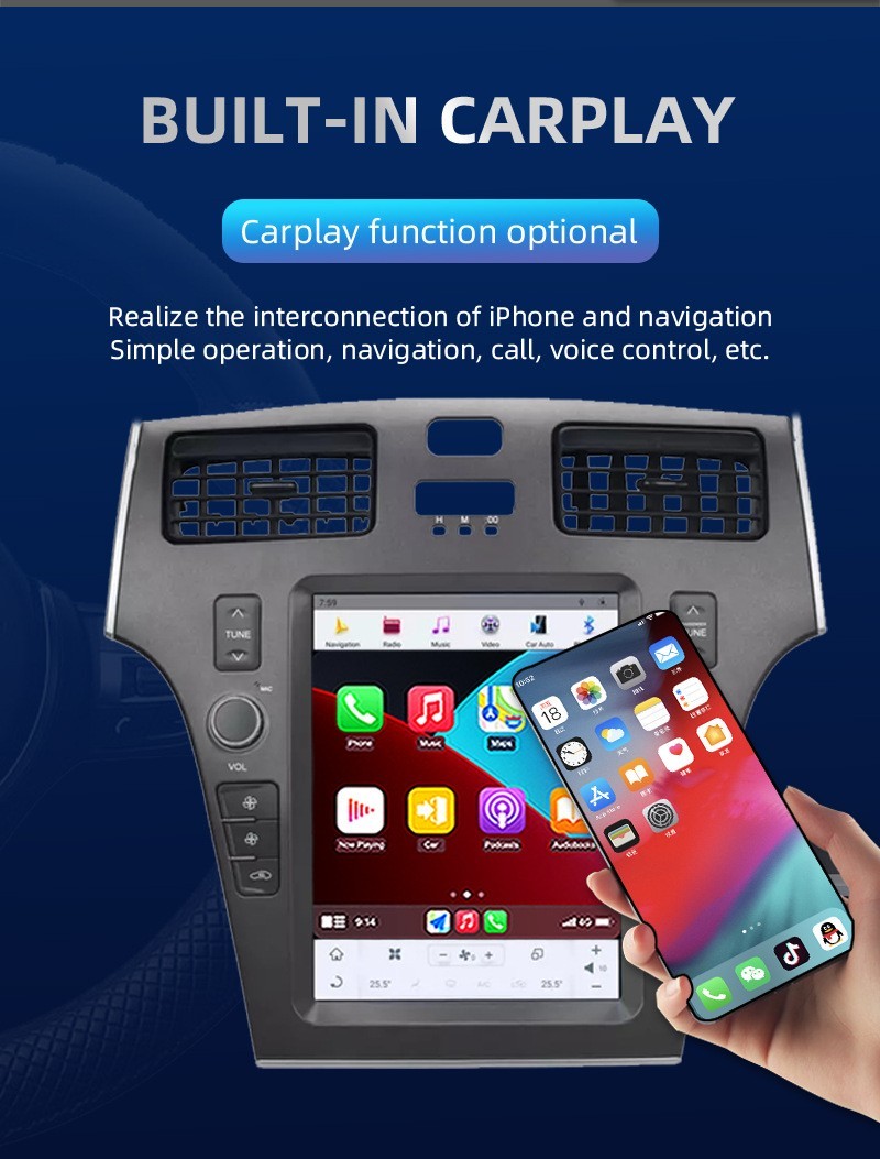 10.4″ Tesla Style Android Car Stereo For Lexus ES300 ES330 2005-2009 CarPlay GPS