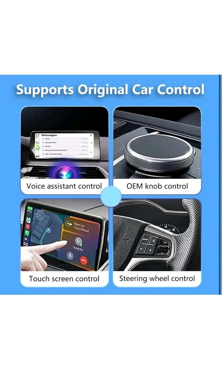 Baorce CarPlay Box with Netflix, Disney+, Prime Video, YouTube, 3in1 Car Stre