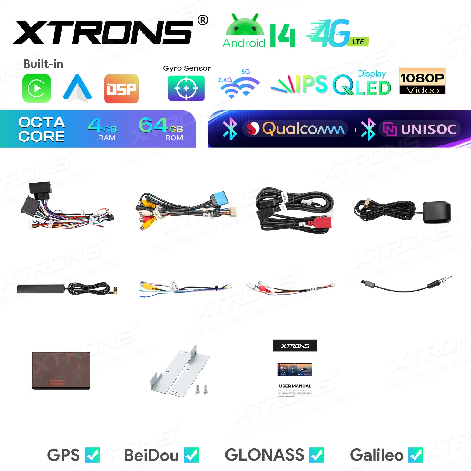 For BMW X5 E53 10.25″ QLED Touch Screen Android 14 Car Stereo GPS Dual Bluetooth
