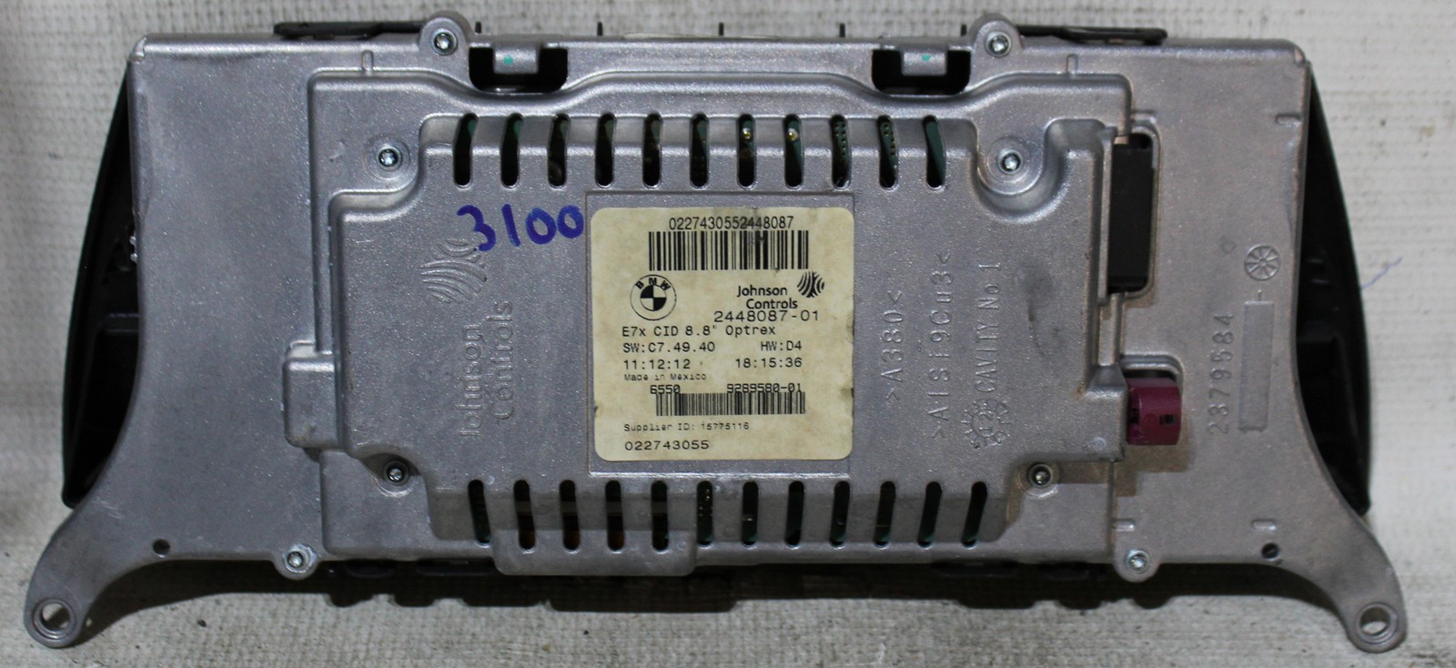 BMW X5 2009 2010 2011 2012 2013 Factory Information Display Screen 244808701