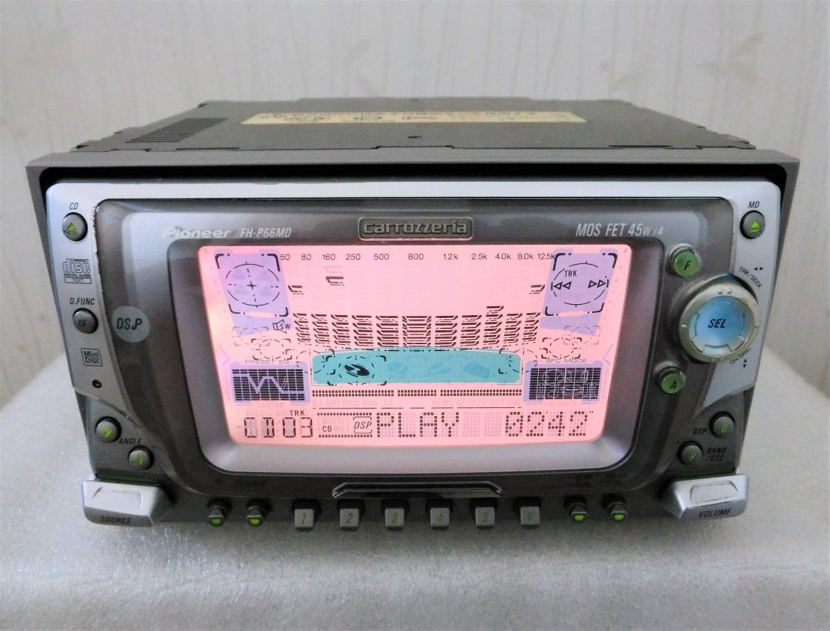 Pioneer Carrozzeria FH-P66MD 2DIN MD/CD Tuner DSP Main Unit Car Audio Japan