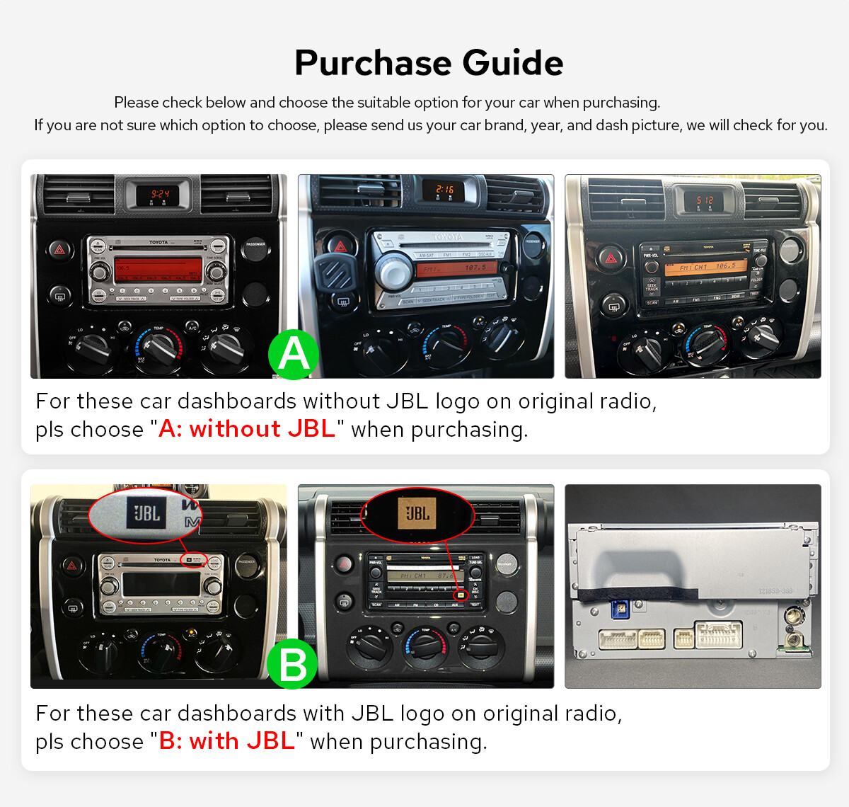 For Toyota Fj Cruiser 2007-14 JOYING 11.6 Inch Android12 GPS Navi Player (Black)
