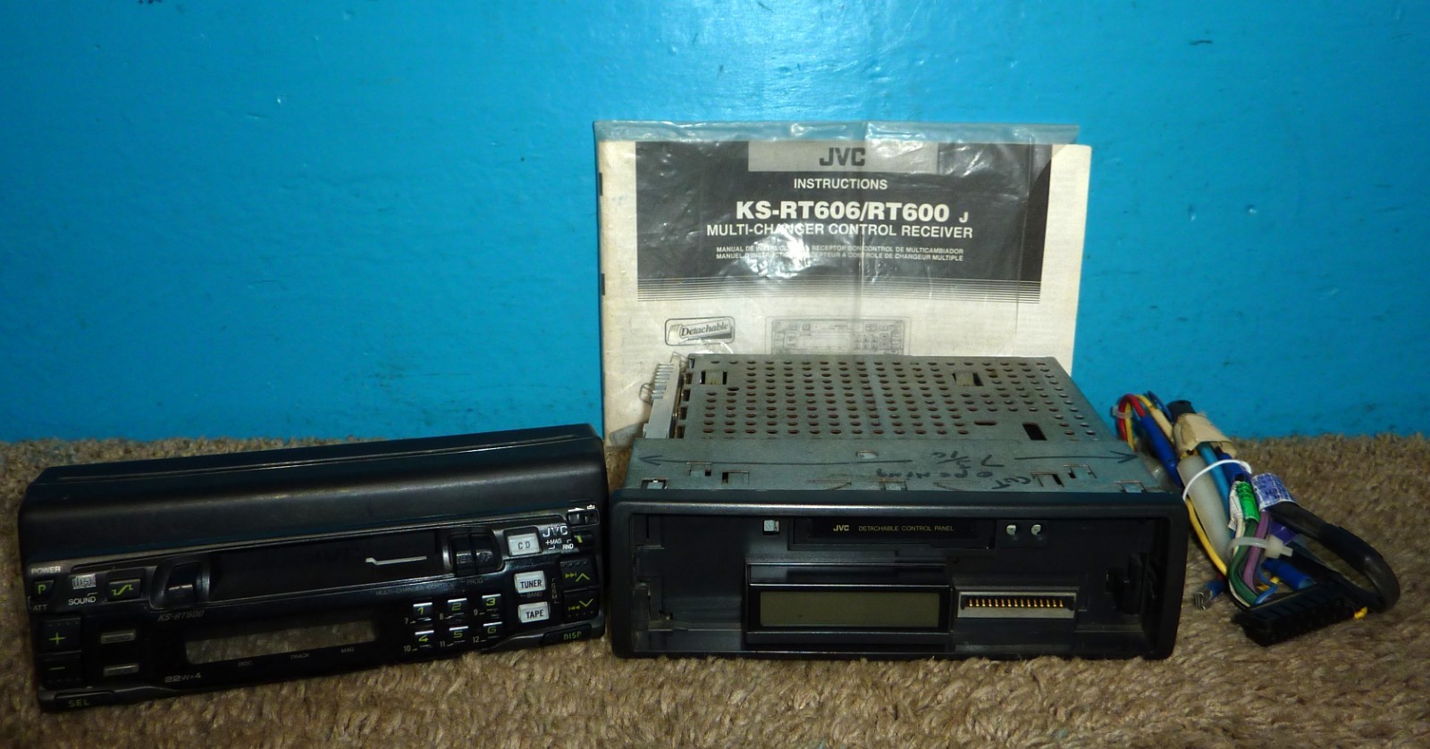 JVC KS-RT600 Multi-Changer Control Stereo Cassette Receiver w/ Manual