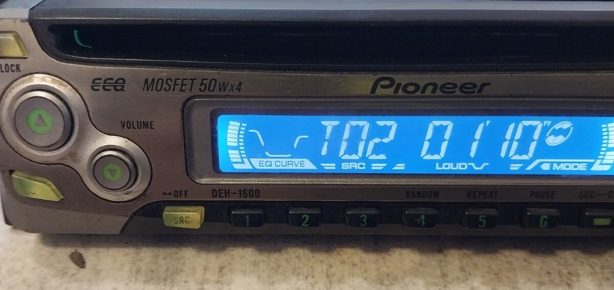 PIONEER DEH-1600 RADIO FACEPLATE ONLY (USED).