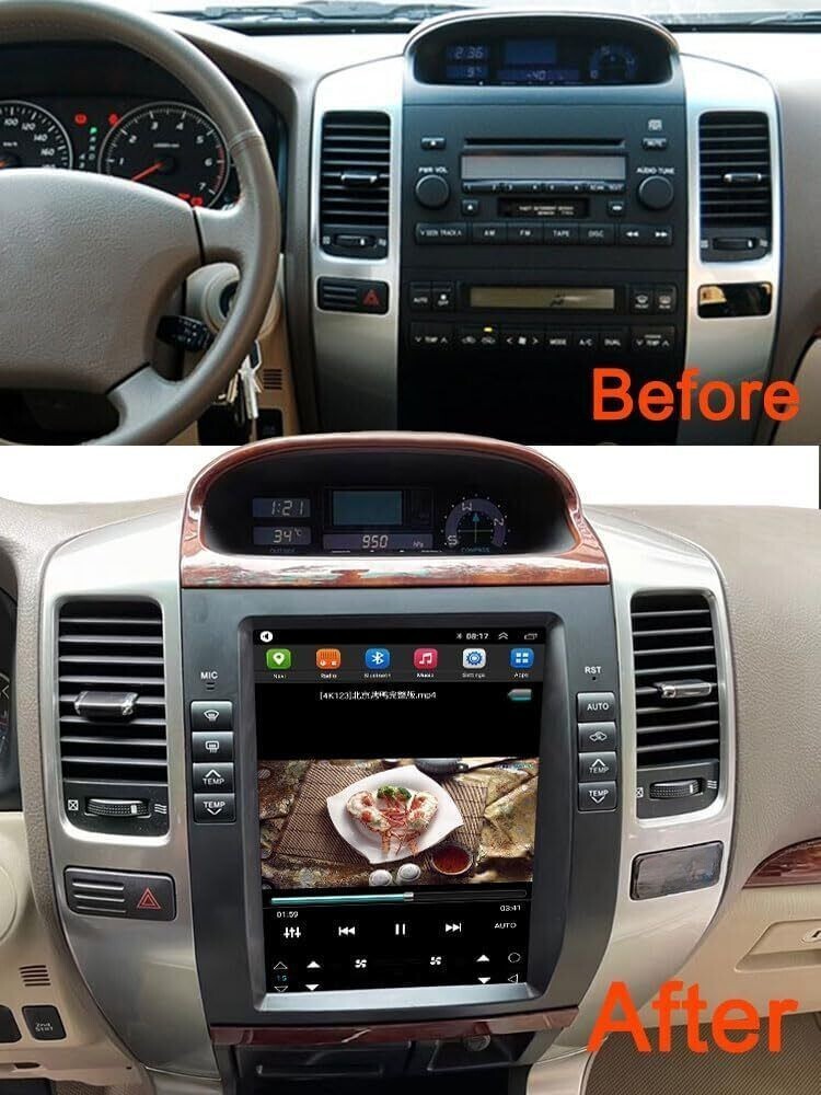 For Toyota Prado Lexus GX470 64G Android Car Radio Stereo Carplay GPS Navigation