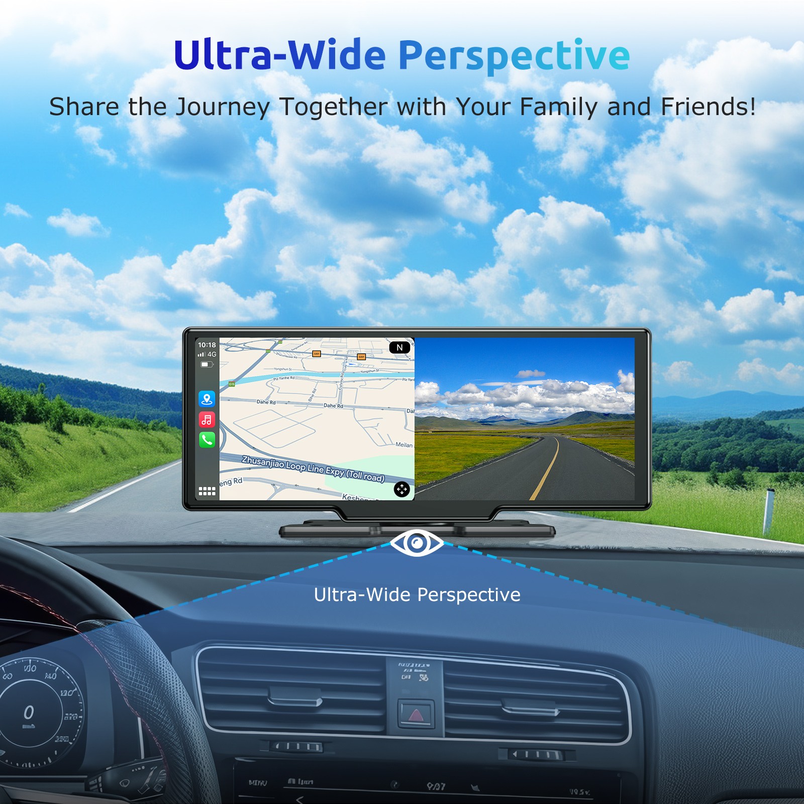 XGODY 3″ Dual Dash Cam Car DVR Dashboard Security G-Sensor Front and Rear Camera