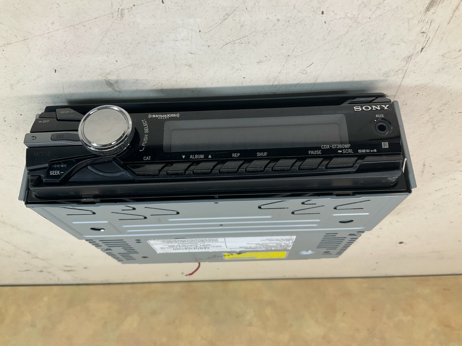 Sony CDX-GT360MP Dash Receiver CD/MP3 Z