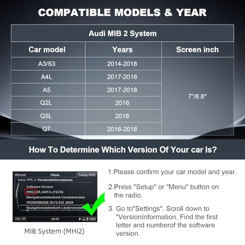 Wireless CarPlay/Android Auto Retrofit Kit Decoder Module Compatible with Audi